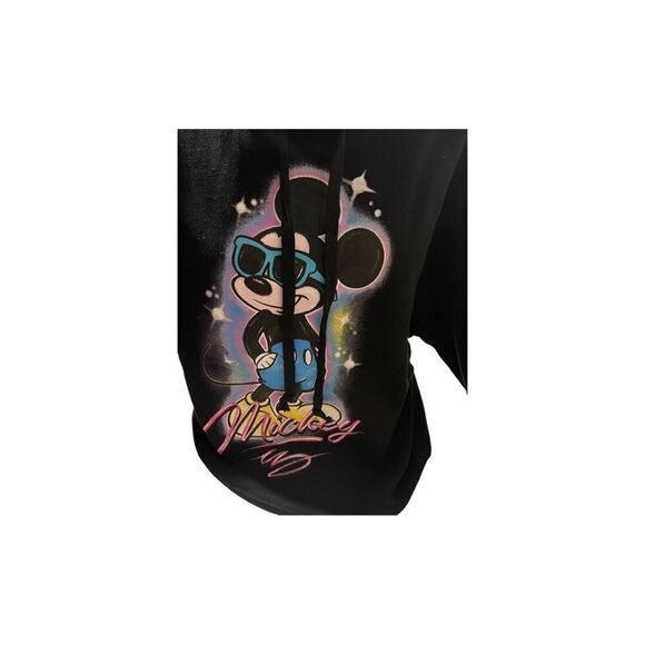 Black Disney Mickey Mouse Hoodie Sweatshirt - Picture 7 of 10